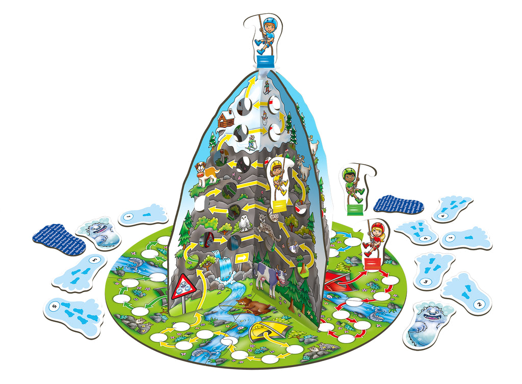 Counting Mountain Game - Exciting 3D Mountain Climbing Adventure for Kids with Yeti Cards and Footprint Challenges