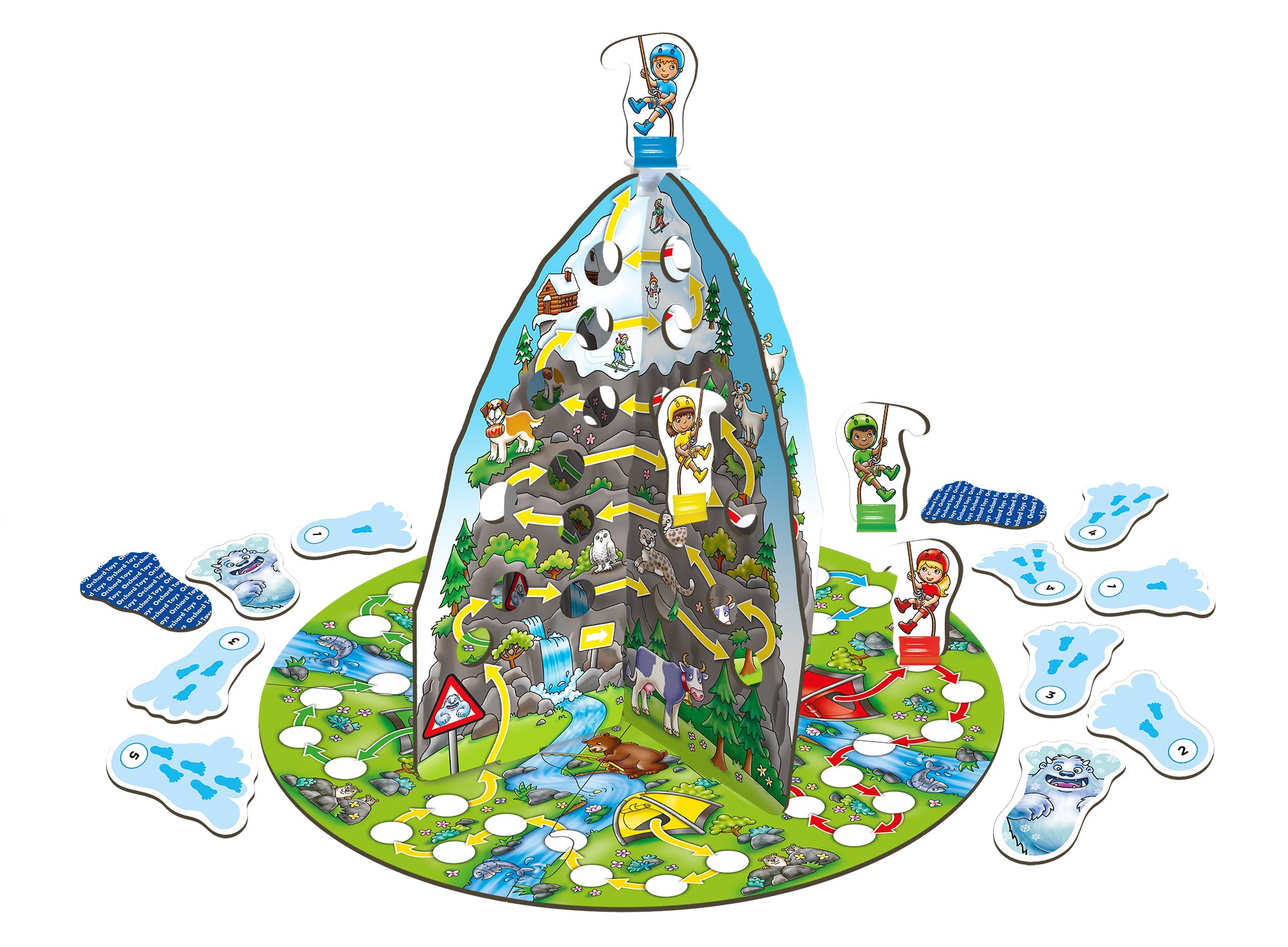 Counting Mountain Game - Exciting 3D Mountain Climbing Adventure for Kids with Yeti Cards and Footprint Challenges
