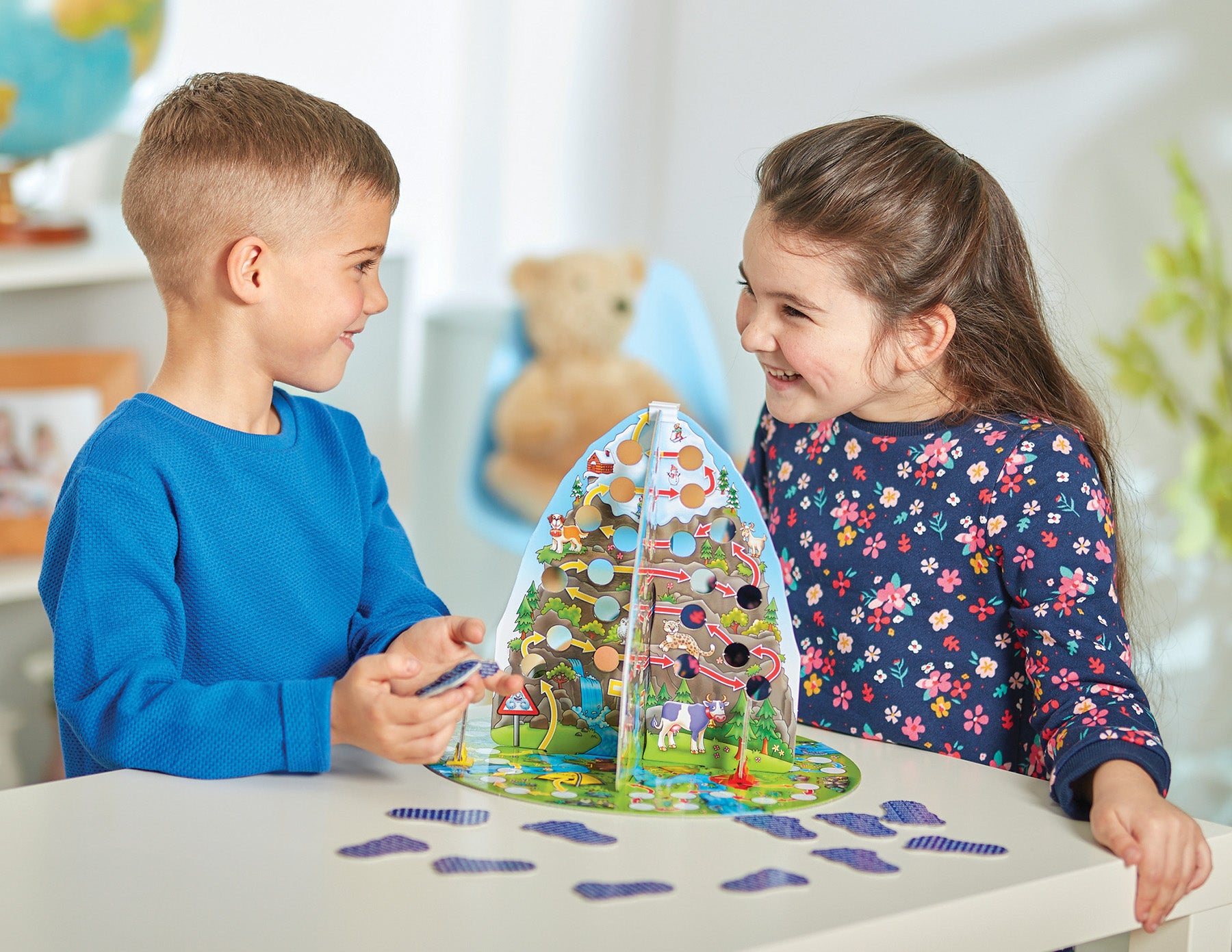 Counting Mountain Game - Exciting 3D Mountain Climbing Adventure for Kids with Yeti Cards and Footprint Challenges