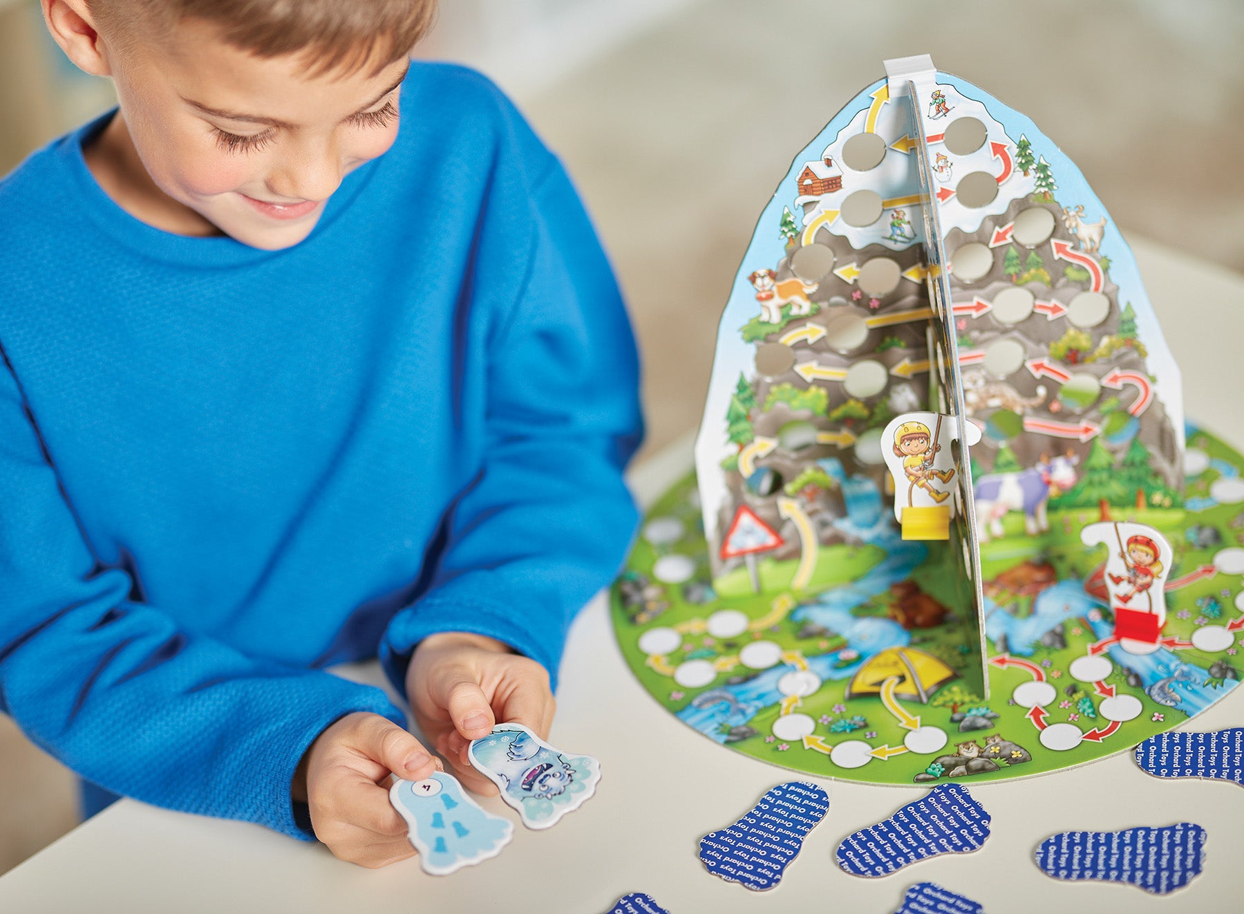 Counting Mountain Game - Exciting 3D Mountain Climbing Adventure for Kids with Yeti Cards and Footprint Challenges