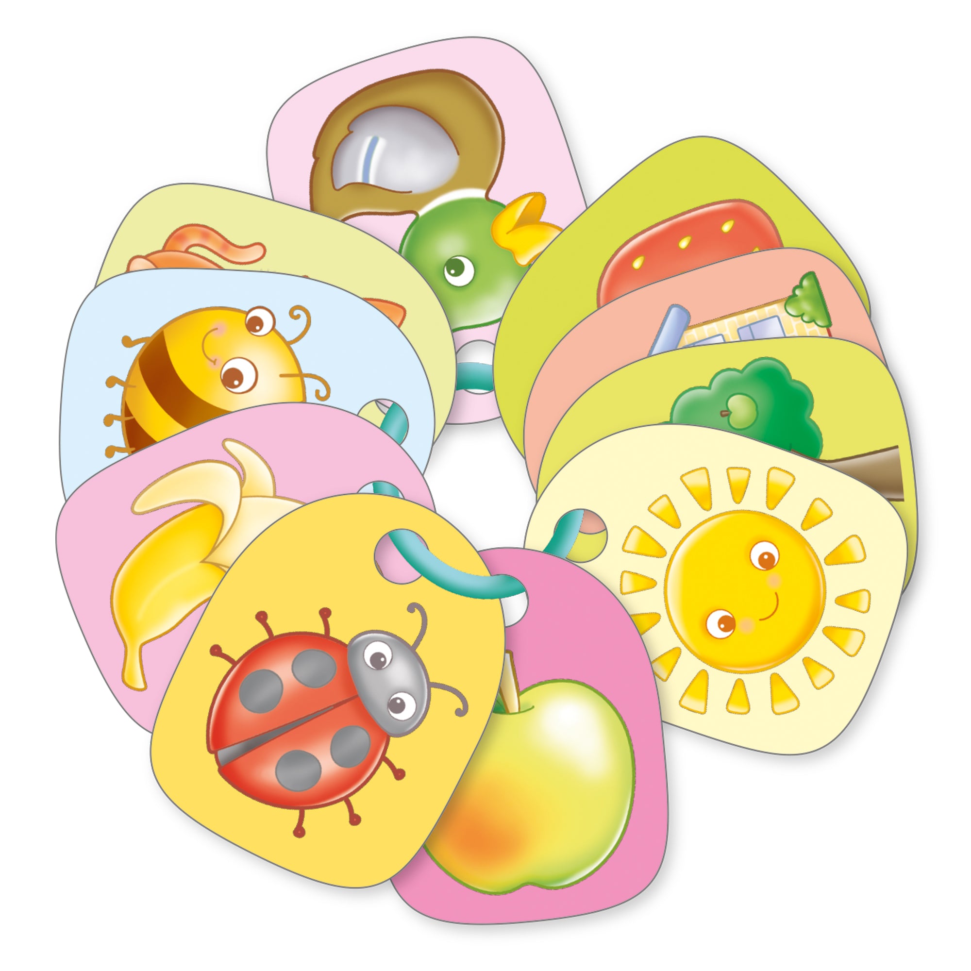 Orchard Toys Out and About Buggy Flashcards – 10 Double-Sided Wipe-Clean Educational Flashcards for Babies & Toddlers