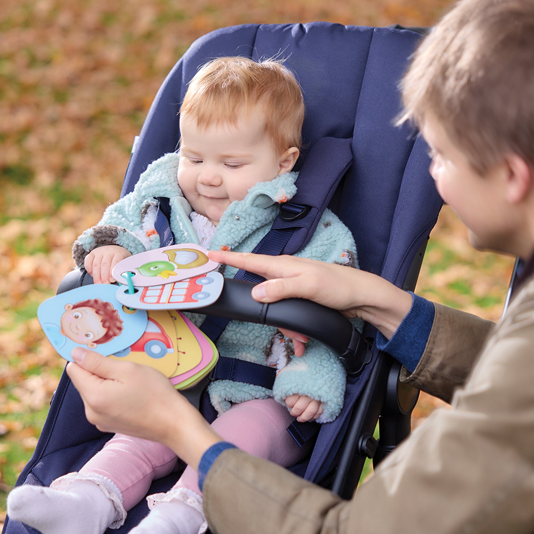 Orchard Toys Out and About Buggy Flashcards – 10 Double-Sided Wipe-Clean Educational Flashcards for Babies & Toddlers