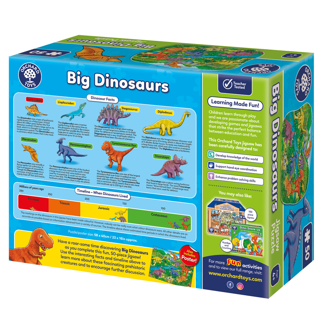 Big Dinosaurs 50 Piece Jigsaw Puzzle