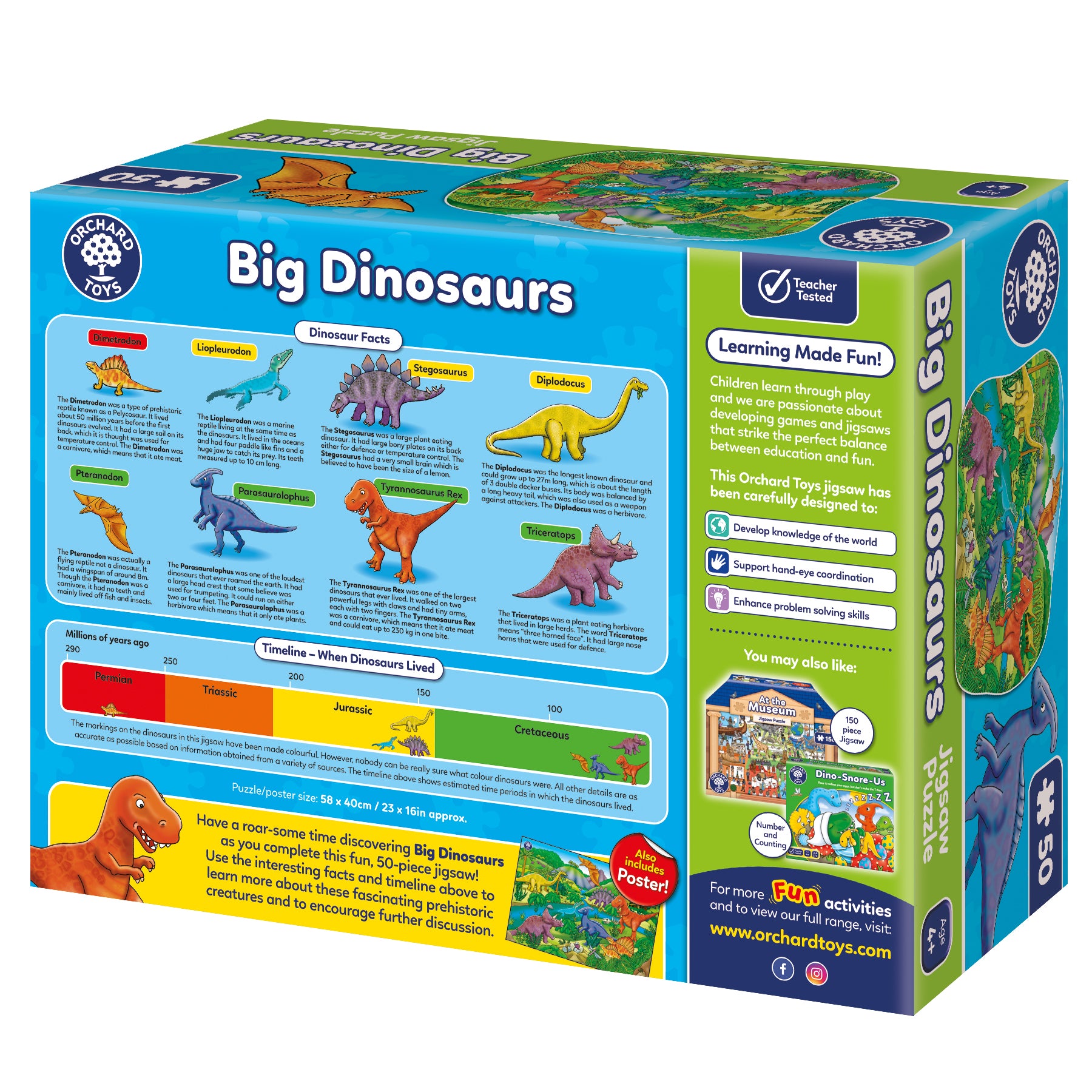 Big Dinosaurs 50 Piece Jigsaw Puzzle