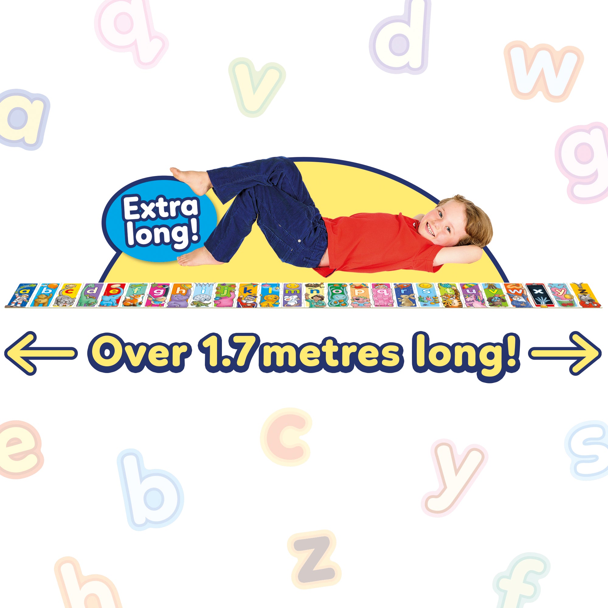Giant Alphabet Jigsaw Puzzle | 26-Piece Extra-Long ABC Puzzle for Kids
