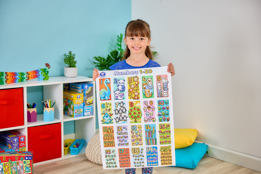 Giant Number Jigsaw Puzzle | 20-Piece Numbers 1-20 Puzzle for Kids
