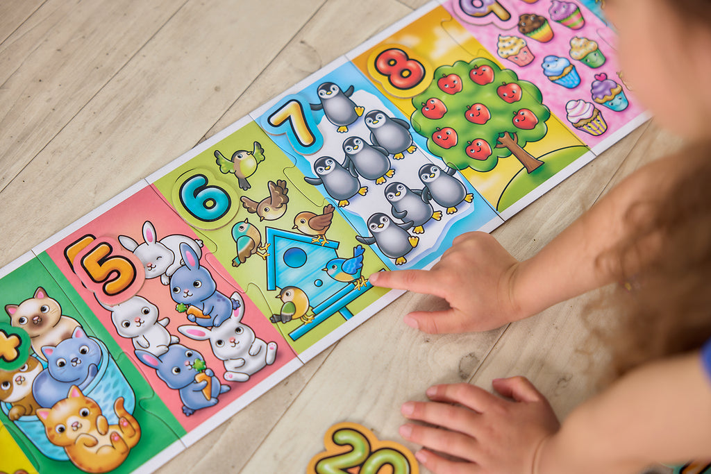 Giant Number Jigsaw Puzzle | 20-Piece Numbers 1-20 Puzzle for Kids