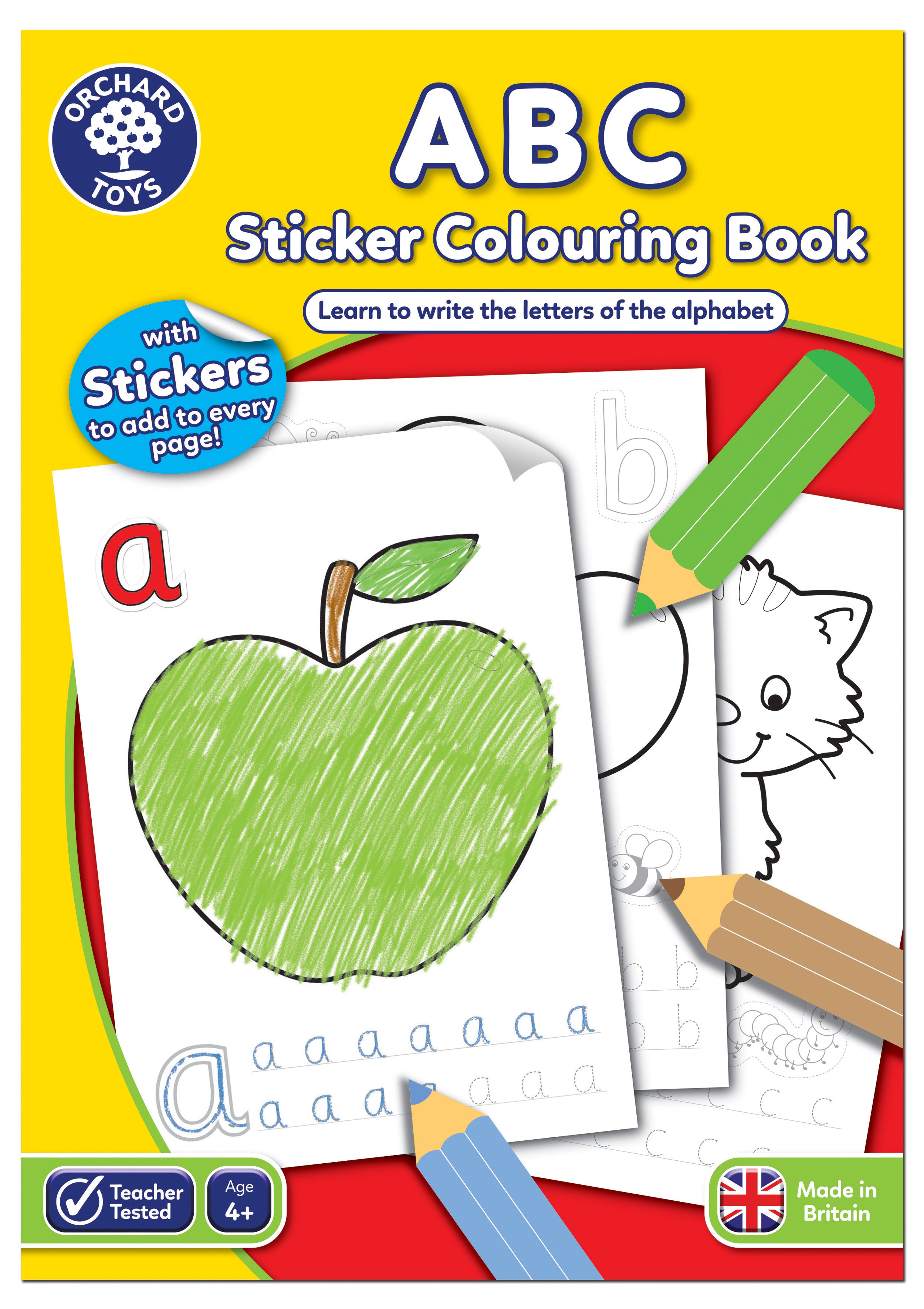 Orchard Toys ABC Colouring & Activity Book – Alphabet Learning for Kids Age 4+
