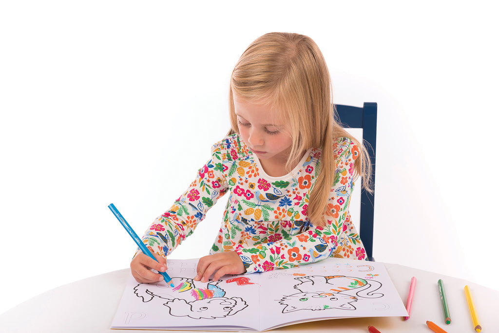 Orchard Toys ABC Colouring & Activity Book – Alphabet Learning for Kids Age 4+
