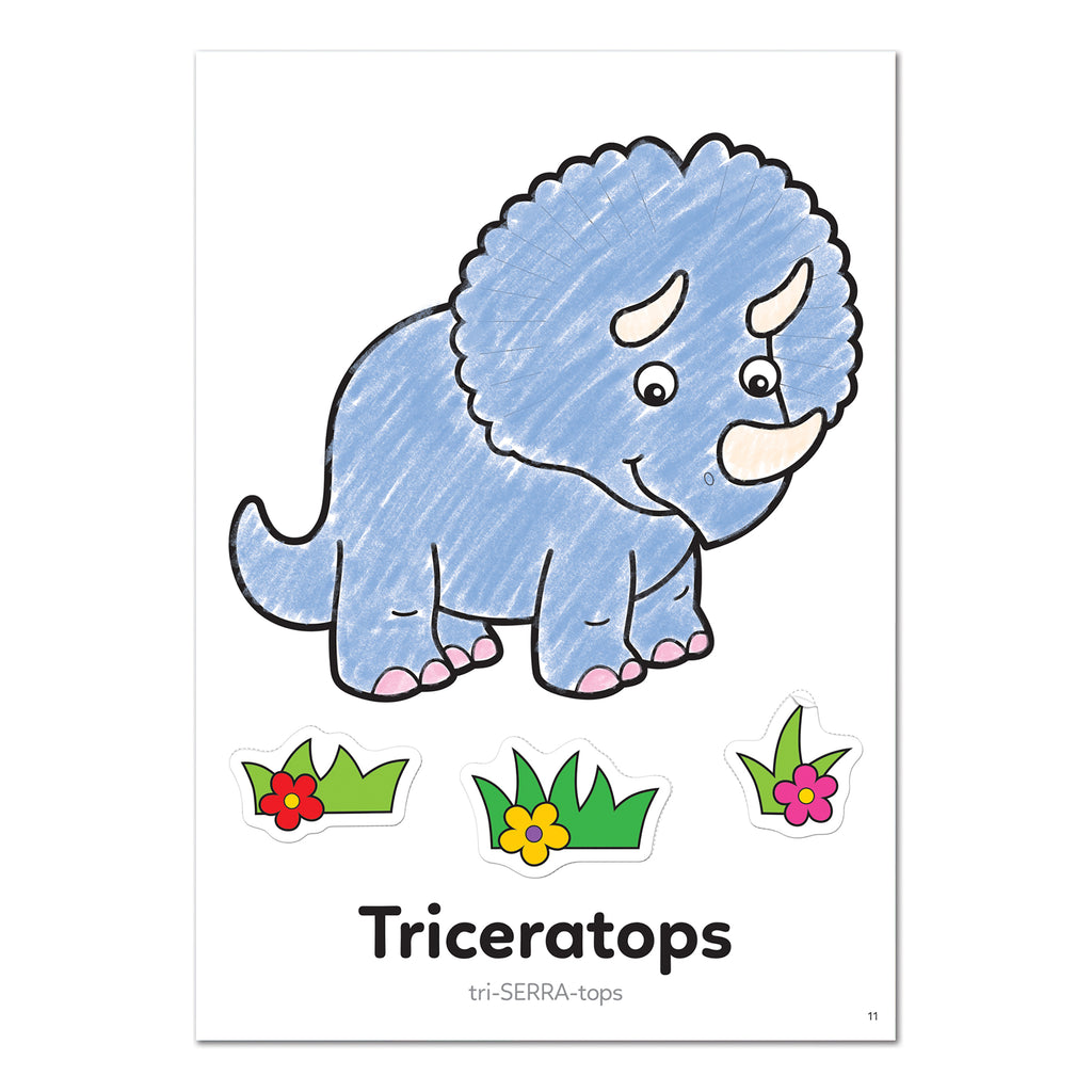 Orchard Toys Dinosaur Sticker Colouring Activity Book