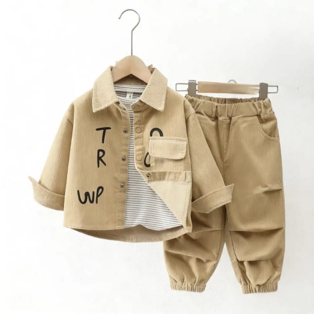 Children's Corduroy Overshirt & Trouser Set | Relaxed Fit | Ages 1–7 Years