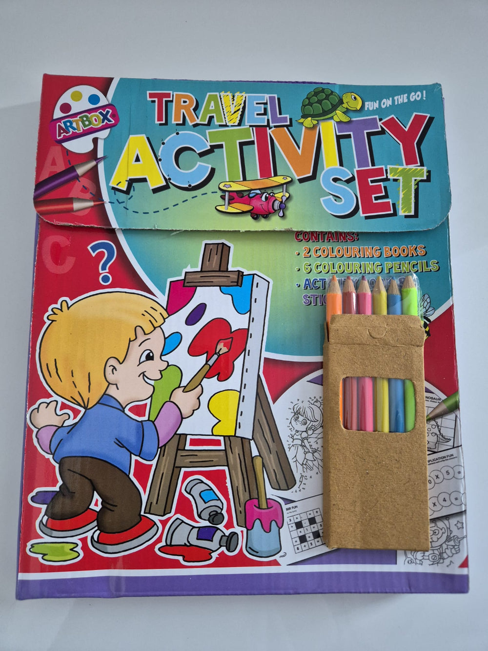 Children's Summer Activity Set | 5-Piece Screen-Free Fun | Colouring, Puzzles & Stickers