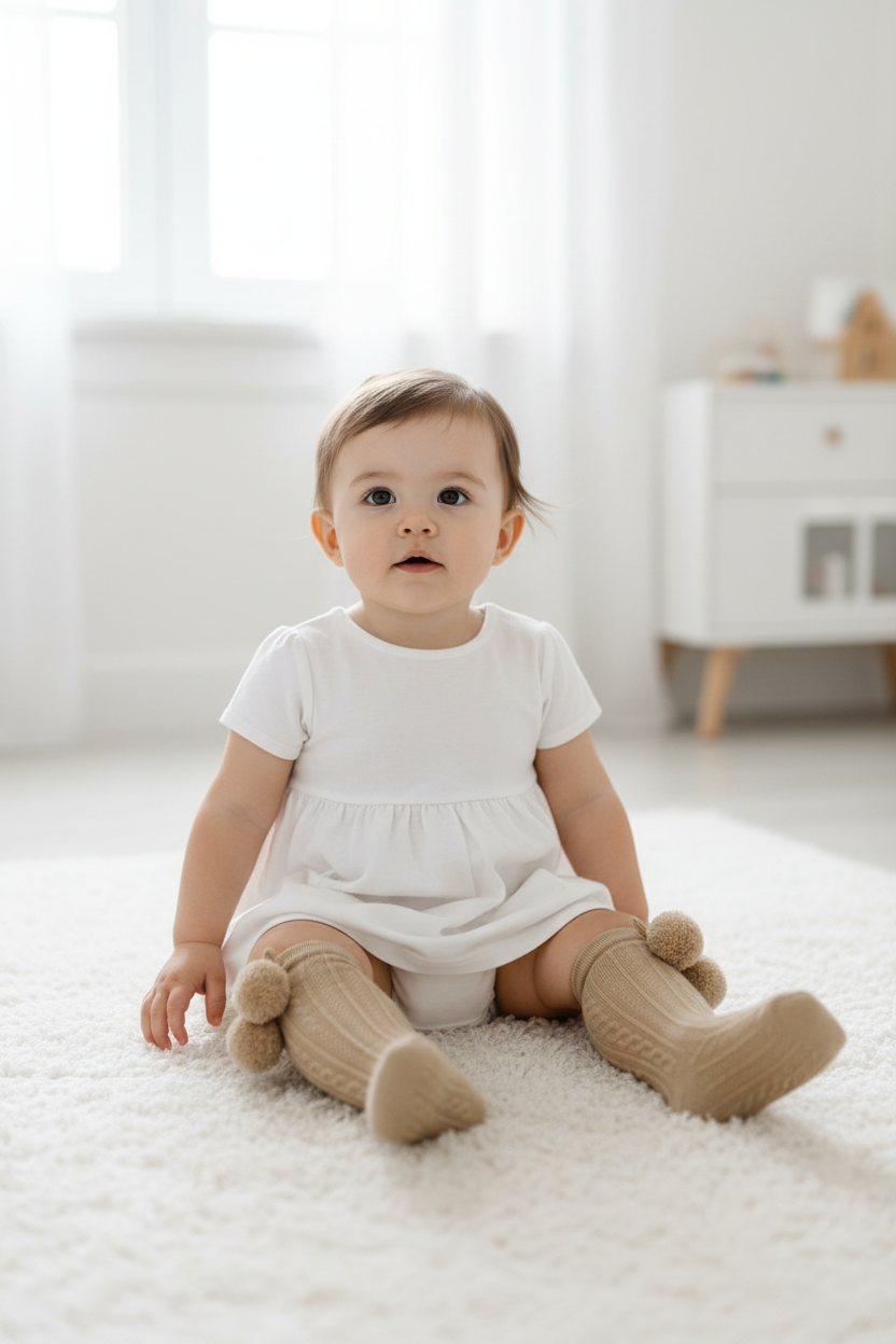 Baby PomPom Socks Lifestyle - Variation 2