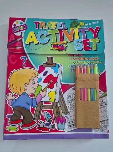 Children's Summer Activity Set | 5-Piece Screen-Free Fun | Colouring, Puzzles & Stickers
